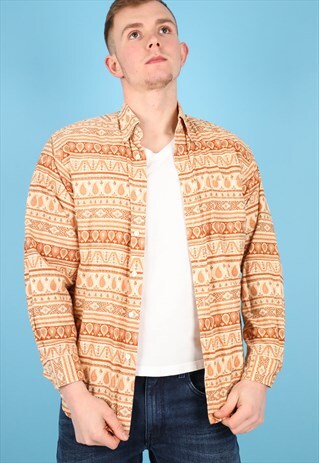 VINTAGE PATTERN SHIRT IN MULTI NS162