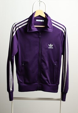 Vintage Adidas Track Logo Jacket Purple