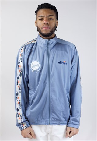 VINTAGE 90S ELLESSE BLUE ZIP-UP SPORTS JACKET