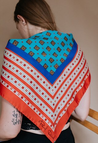 VINTAGE 70S PATTERNED SCARF