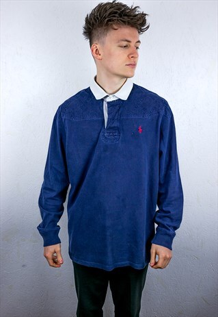 VINTAGE RALPH LAUREN RUGBY POLO SHIRT