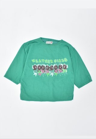 VINTAGE 90'S BLOUSE TOP GREEN