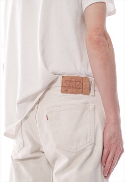 Vintage LEVIS 501 Jeans Denim Pants 90s Beige