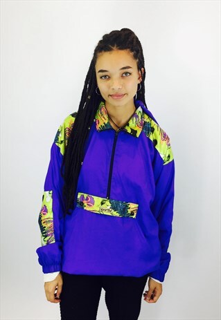 VINTAGE FESTIVAL 80S RAVE WINDBREAKER JACKET