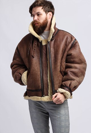VINTAGESHEARLING SHEEPSKIN COAT