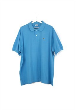 Vintage Lacoste Polo Shirt in Blue XL