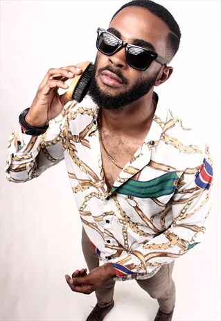 WHITE FLAMBO SILK SHIRT