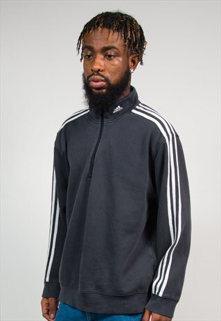 ADIDAS VINTAGE QUARTER ZIP SWEATSHIRT SWEATER