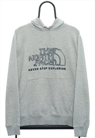 VINTAGE THE NORTH FACE GRAPHIC GREY HOODIE MENS