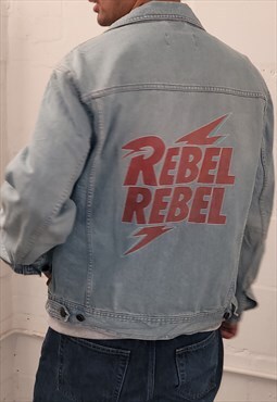 Rebel customised vintage 80's90's trucker denim jacket