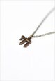 BRONZE CHAI CHAIN NECKLACE FOR MEN JEWISH, LIVING, MANS GIFT