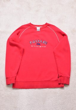 Women's Vintage OG Nike Silver Tag Red Embroidered Sweater