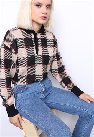 VINTAGE 90S NOVA CHECK JUMPER
