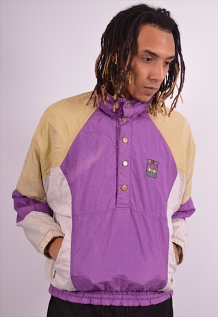 PUMA MENS VINTAGE PULLOVER TRACKSUIT TOP XS MULTI 90S