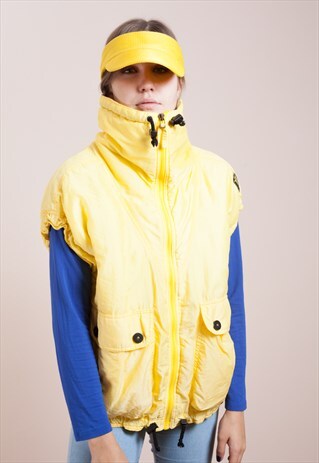 VINTAGE, TOTALLY 80S OVERSIZED ONE SIZE QUILTED GILET