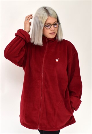 G&G UNISEX RED GOOSE FLEECE