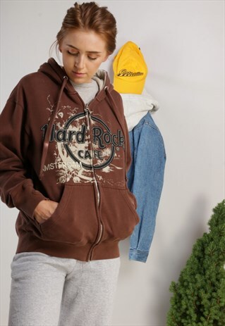 VINTAGE HARD ROCK CAFE ZIP HOODIE Z787