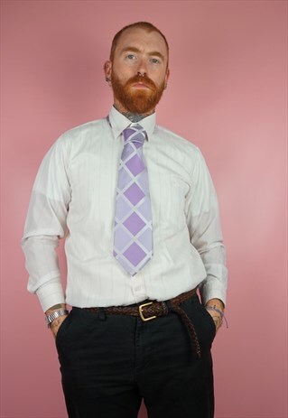 VINTAGE 1990S PINK CHECK TIE