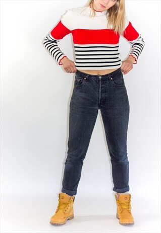 VINTAGE 80'S GIRLFRIEND BLACK WASH LEVI JEANS