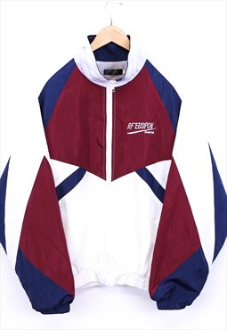 Vintage Windbreaker Jacket Multicolour Zip Up Colour Block