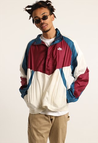 VINTAGE NIKE PULLOVER WINDBREAKER FESTIVAL JACKET