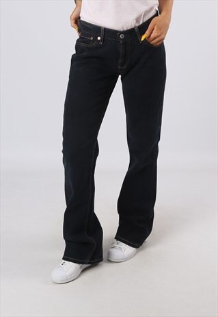 LEVIS 529 FLARE DENIM JEANS FLARED LEG UK 10 LONG LEG (G-OAT