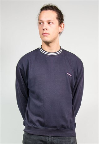 REEBOK VINTAGE 90'S NAVY BLUE SWEATSHIRT CREW NECK SWEATER