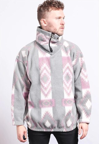 VINTAGE HALF ZIP FLEECE TOP