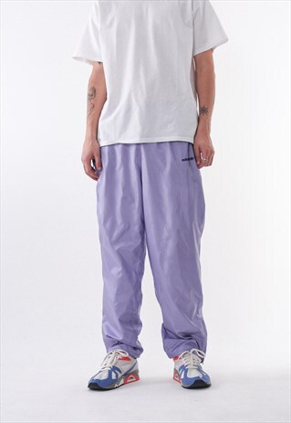 VINTAGE ADIDAS ORIGINALS TRACKSUIT JOGGER PANTS 90S PURPLE
