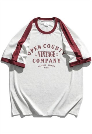 KALODIS VINTAGE ALL-MATCH RAGLAN SLEEVES T-SHIRT