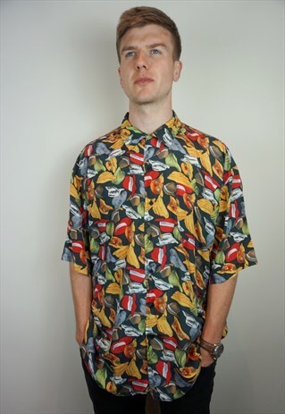 PURE SILK PATTERNED SHIRT