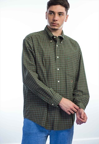 VINTAGE TOMMY HILFIGER LOGO SHIRT 90S L 12.2