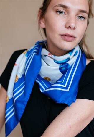 VINTAGE 80S MARINE BAROCCO SCARF