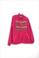 VINTAGE  CRAZY TRACK JACKET CIRCUS IN PINK S