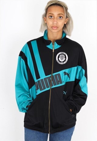 VINTAGE COLOUR BLOCK PUMA JACKET