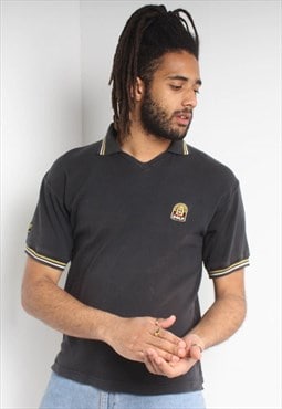 Vintage 90's Boddingtons Beer Polo Shirt Black