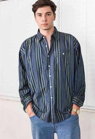 VINTAGE REGATTA STRIPED SHIRT 90S XL 9.9