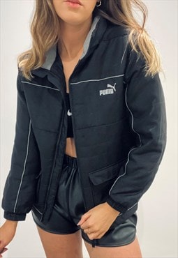 Vintage Puma Jacket in Black