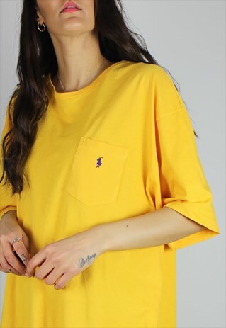 VINTAGE POLO RALPH LAUREN TSHIRT W LOGO FRONT