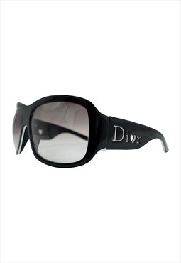 Christian Dior Sunglasses Oversized Square Black Logo Vintag