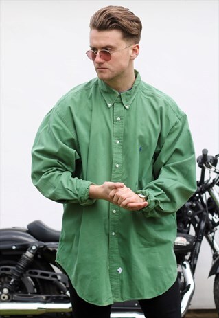 RALPH LAUREN USA VINTAGE PISTACHIO GREEN SHIRT