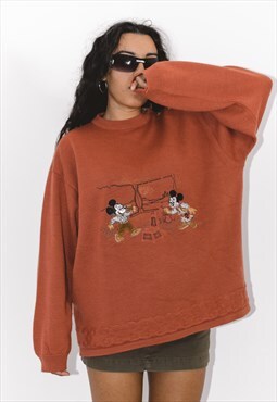 Vintage 90s Embroidered Disney jumper