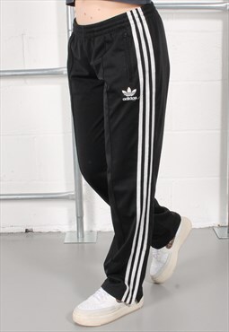 Vintage Adidas Originals Joggers Black Lounge Trackies UK 10