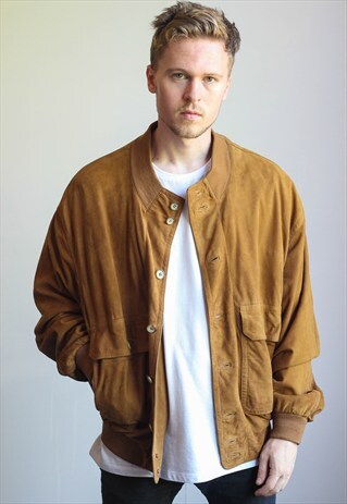 VINTAGE SUEDE BOMBER JACKET