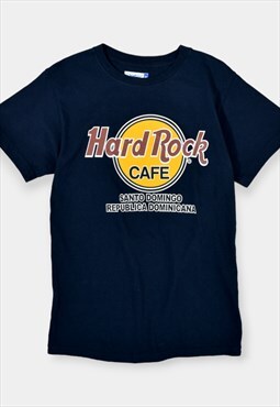 Vintage Hard Rock Cafe Santo Domingo T-Shirt Logo Blue