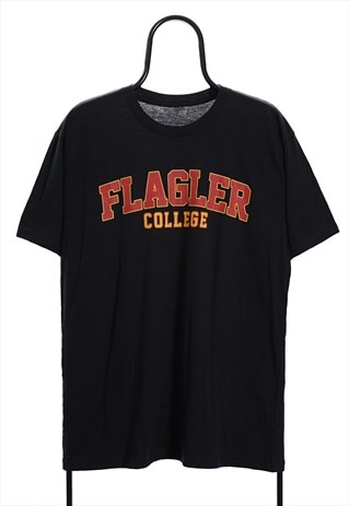 Vintage 'Flagler College' Black T-shirt Mens