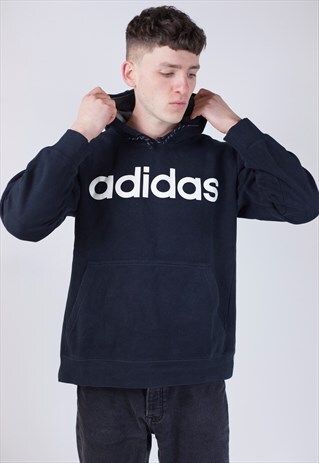 VINTAGE 90S ADIDAS BLACK HOODIE