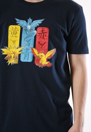 90S VINTAGE POKEMON LEGENDARY BIRDS OLDSCHOOL T-SHIRT 13686