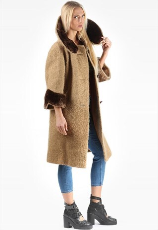 MID CENTURY MOHAIR SWING COAT