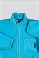 Patagonia Vintage 90s Turquoise Full zip fleece  